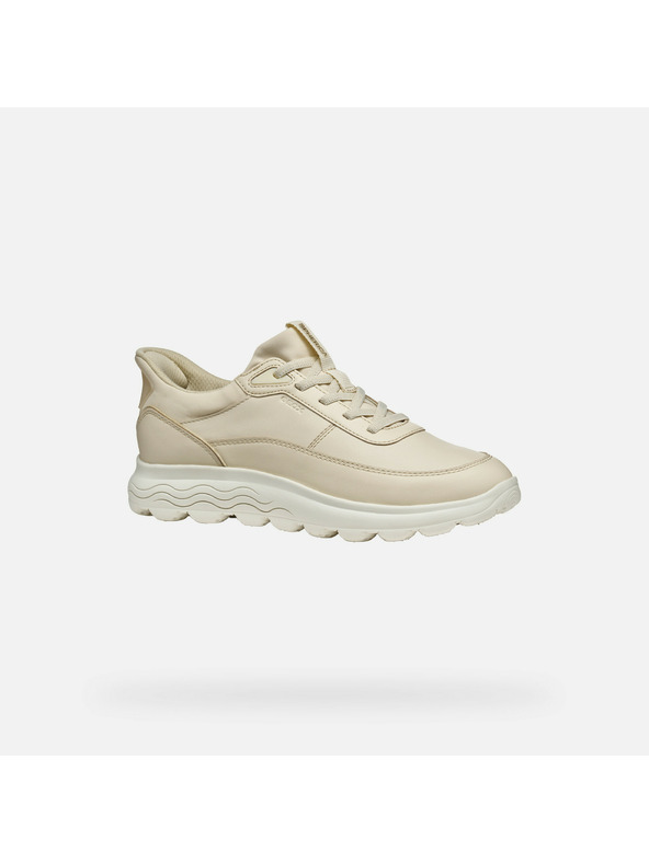 Geox Cremefarbene Damen-Sneaker Geox Spherica Plus
