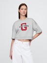 GAP Damen-Oversize-Crop-Sweatshirt VintageSoft Americana GAP