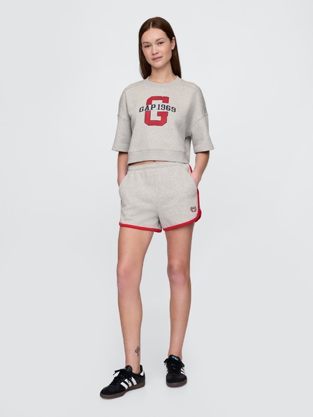 GAP Damen-Oversize-Crop-Sweatshirt VintageSoft Americana GAP