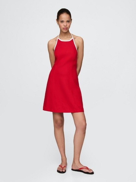 GAP Damen-Leinen-Minikleid Americana GAP