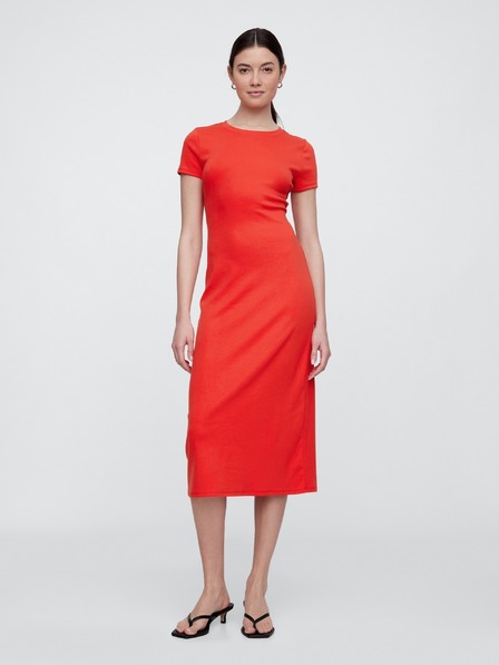 GAP Damen-Strick-Midikleid mit Cut-Outs GAP