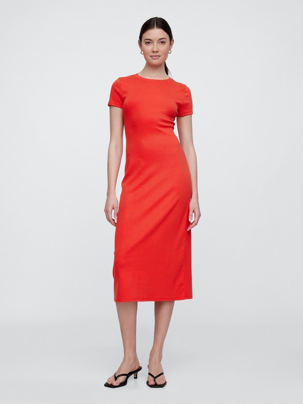 GAP Damen-Strick-Midikleid mit Cut-Outs GAP