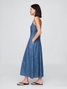 GAP Damen Jeans-Maxikleid mit Taschen GAP