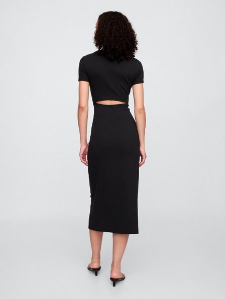 GAP Damen-Strick-Midikleid mit Cut-Outs GAP