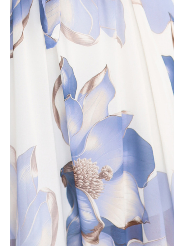 numoco Romantisches Kleid mit überkreuztem Ausschnitt und luftigen Ärmeln