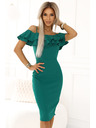 numoco Eng anliegendes Midikleid CARMEN im spanischen Stil