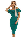 numoco Eng anliegendes Midikleid CARMEN im spanischen Stil