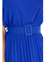 numoco Plissiertes Chiffon-Midikleid MIA mit breitem Gürtel