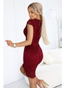 numoco Spitzenkleid mit kurzen Ärmeln und eng anliegend