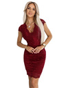 numoco Spitzenkleid mit kurzen Ärmeln und eng anliegend