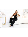 numoco Eleganter Jumpsuit mit Wickelausschnitt, weitem Bein und Gürtel