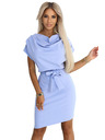 numoco ROXI Kleid mit asymmetrischem Rock und Gürtel
