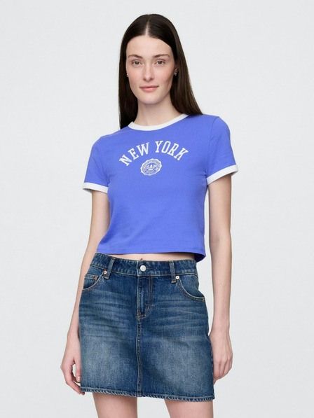 GAP Damen Crop-T-Shirt mit Logo GAP