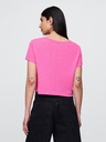 GAP Damen-Leinen-Crop-T-Shirt GAP