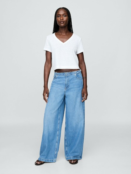 GAP Damen-Leinen-Crop-T-Shirt GAP