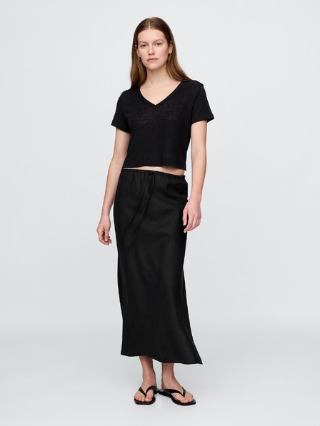 GAP Damen-Leinen-Crop-T-Shirt GAP