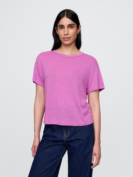 GAP Damen-Leinen-Crop-T-Shirt GAP