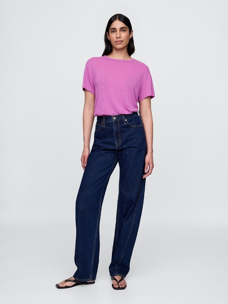 GAP Damen-Leinen-Crop-T-Shirt GAP