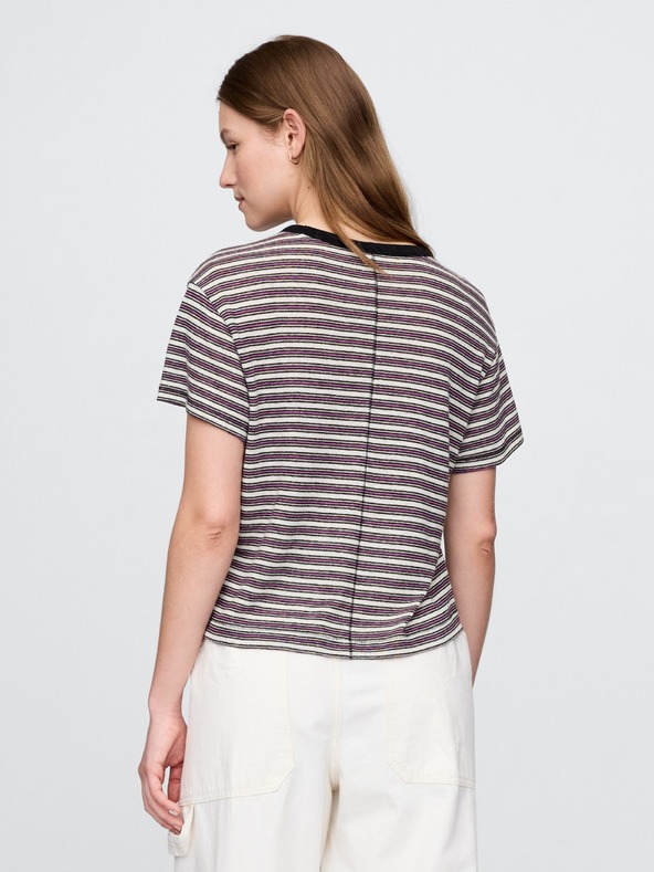 GAP Damen-Leinen-Crop-T-Shirt GAP