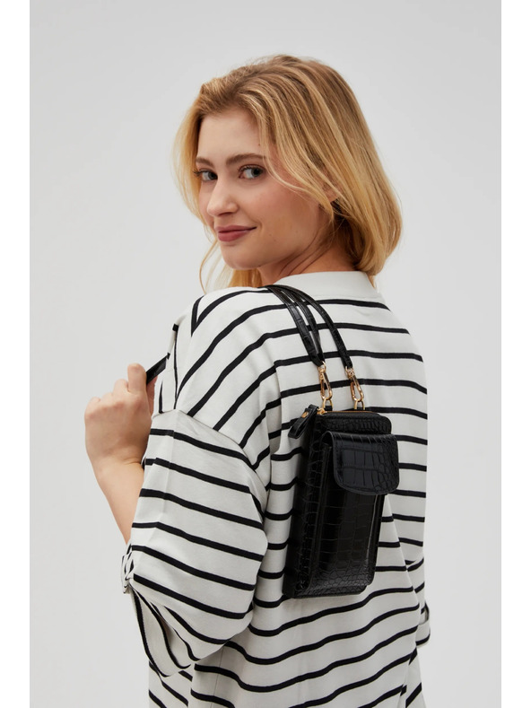 Moodo Schwarze Handytasche zum Umhängen