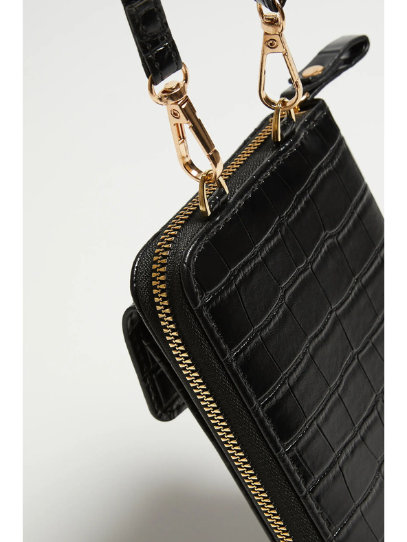 Moodo Schwarze Handytasche zum Umhängen