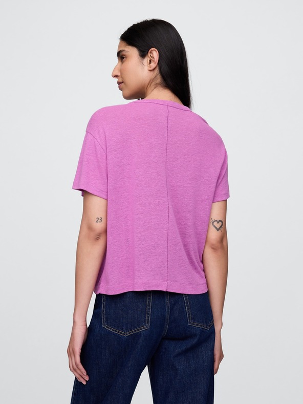 GAP Damen-Leinen-Crop-T-Shirt GAP