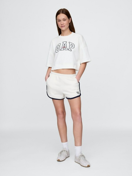 GAP Damen-Oversize-Crop-Sweatshirt VintageSoft Americana GAP
