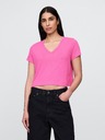 GAP Damen-Leinen-Crop-T-Shirt GAP