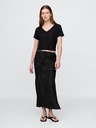 GAP Damen-Leinen-Crop-T-Shirt GAP