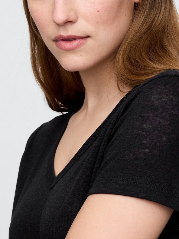 GAP Damen-Leinen-Crop-T-Shirt GAP