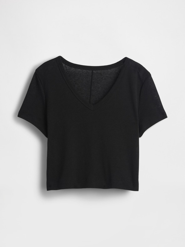 GAP Damen-Leinen-Crop-T-Shirt GAP