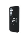 Karl Lagerfeld Karl Lagerfeld Liquid Silicone K&CH Heads MagSafe Rückseite Hülle für Samsung Galaxy S25 Black