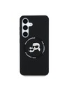 Karl Lagerfeld Karl Lagerfeld Liquid Silicone K&CH Heads MagSafe Rückseite Hülle für Samsung Galaxy S25 Black