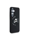 Karl Lagerfeld Karl Lagerfeld Liquid Silicone K&CH Heads MagSafe Rückseite Hülle für Samsung Galaxy S25 Black