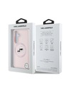 Karl Lagerfeld Karl Lagerfeld Liquid Silicone K&CH Heads MagSafe Rückseite Hülle für Samsung Galaxy S25 Pink