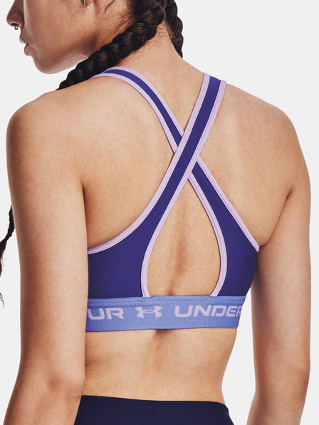 Under Armour Damen Sport-BH Under Armour UA Crossback Mid Bra-BLU
