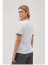 Moodo Weißes Basic-T-Shirt mit V-Ausschnitt