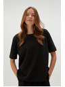 Moodo Schwarzes Damen T-Shirt