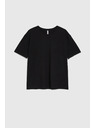 Moodo Schwarzes Damen T-Shirt