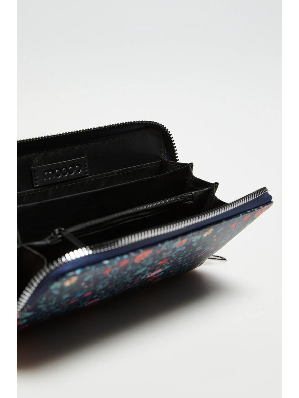 Moodo Dunkelblau gemusterte Geldbörse