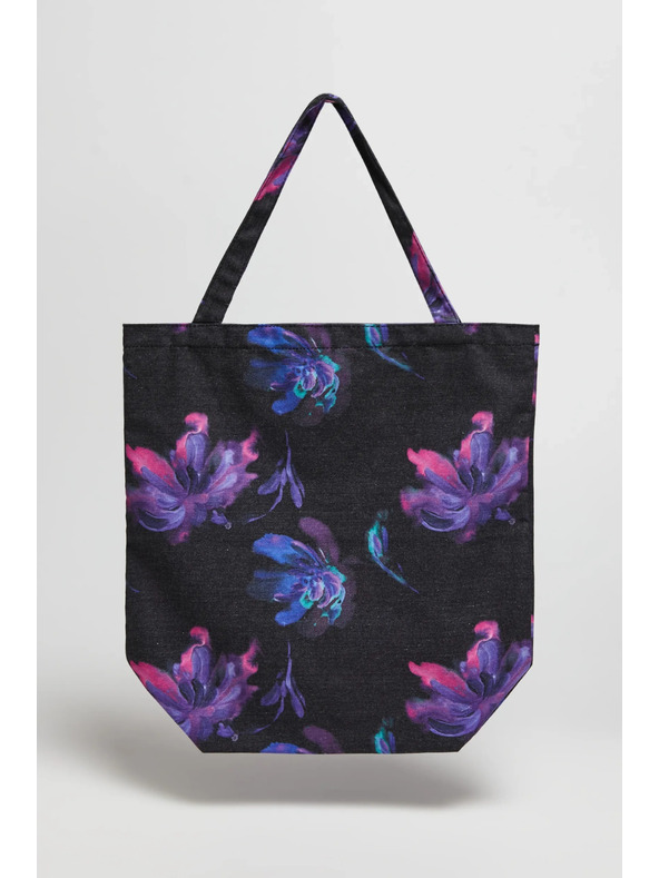 Moodo Dunkle gemusterte Baumwolltasche