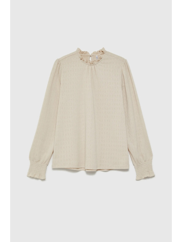 Moodo Beiges Damen-Langarmoberteil