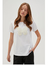 Moodo Weißes T-Shirt mit kurzen Ärmeln