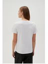 Moodo Weißes T-Shirt mit kurzen Ärmeln