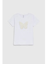 Moodo Weißes T-Shirt mit kurzen Ärmeln