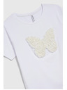 Moodo Weißes T-Shirt mit kurzen Ärmeln