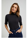 Moodo Schwarzes Damen T-Shirt