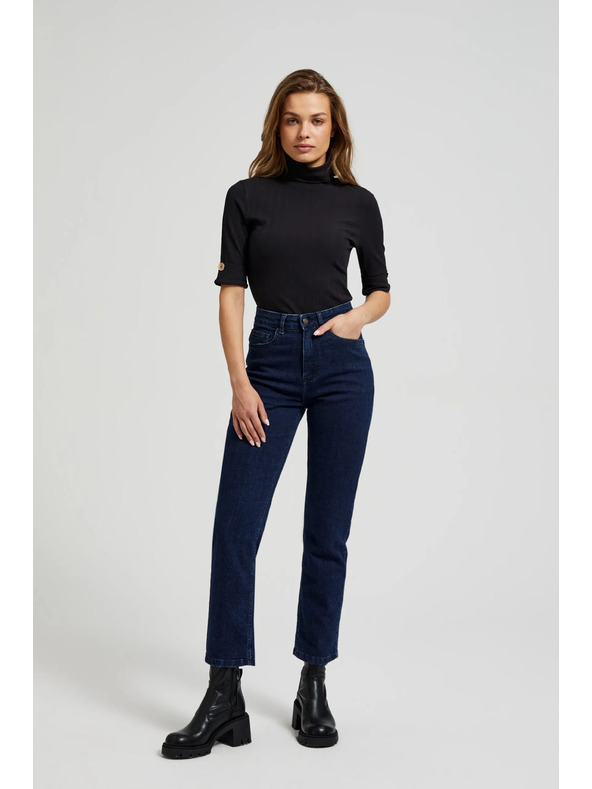 Moodo Schwarzes Damen T-Shirt