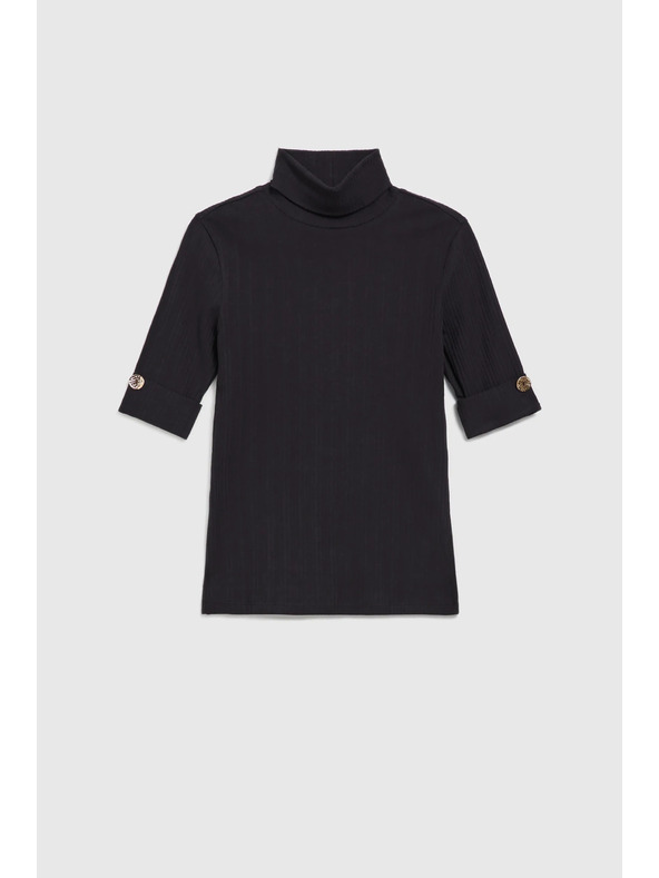 Moodo Schwarzes Damen T-Shirt