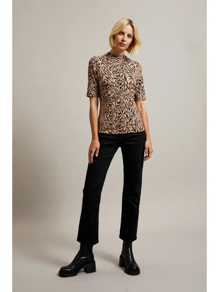 Moodo Braunes Damen T-Shirt